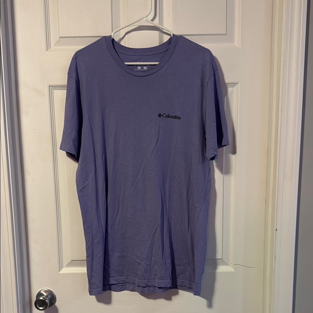 Columbia Lavender Short Sleeve Tee Classic Casual
